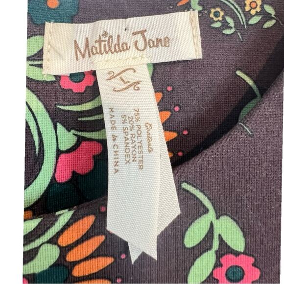 MATILDA JANE Maja Ponte Forever Floral Dress Size Large - Picture 6 of 10